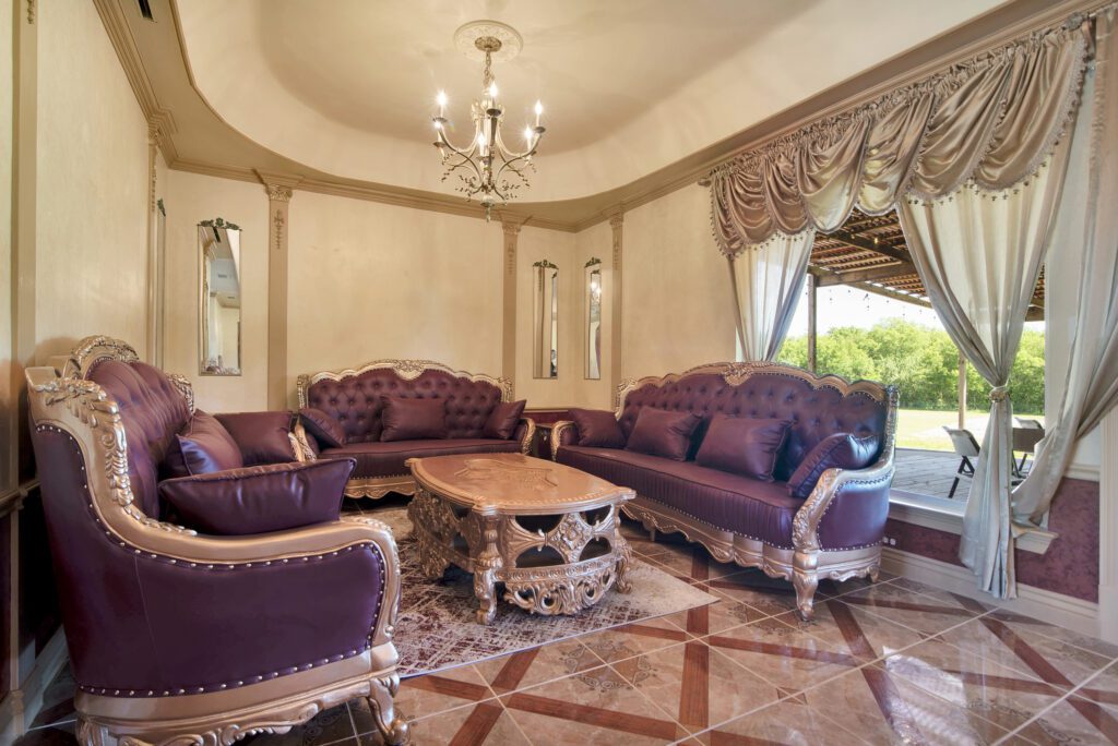 Luxury meeting area at Castle Waterford with elegant seating and classic interior design