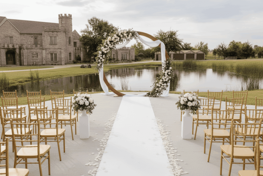 eco-friendly wedding ideas, sustainable wedding, green wedding tips, eco-conscious couples, zero-waste wedding, ethical wedding attire, farm-to-table wedding catering, Castle Waterford sustainable venue