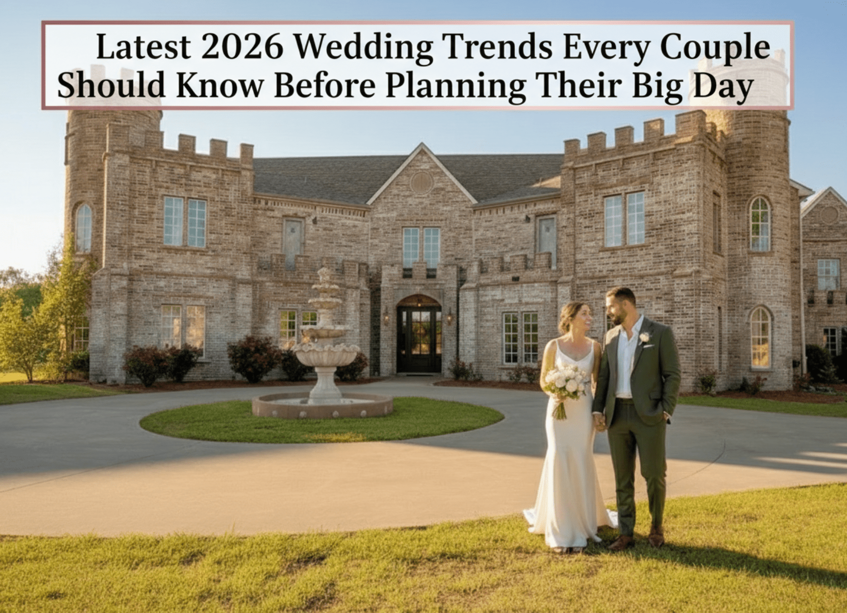 2026 weddings wedding trends Castle Waterford modern weddings wedding ideas bridal style groom style wedding décor eco weddings wedding venues