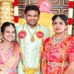 Family in traditional Indian wedding attire posing together at Castle Waterford celebration